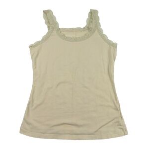 VAN HEUSEN cream/beige lace detail camisole tank top Size XS